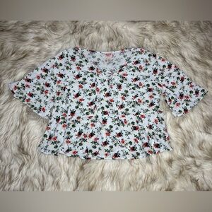 Mossimo Floral Print Blouse